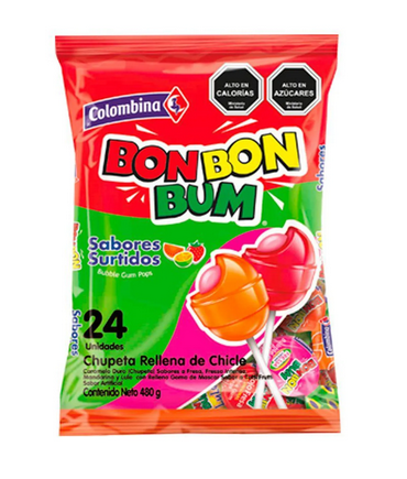 BOMBON COLOMBINA SURTIDO 1X15X24