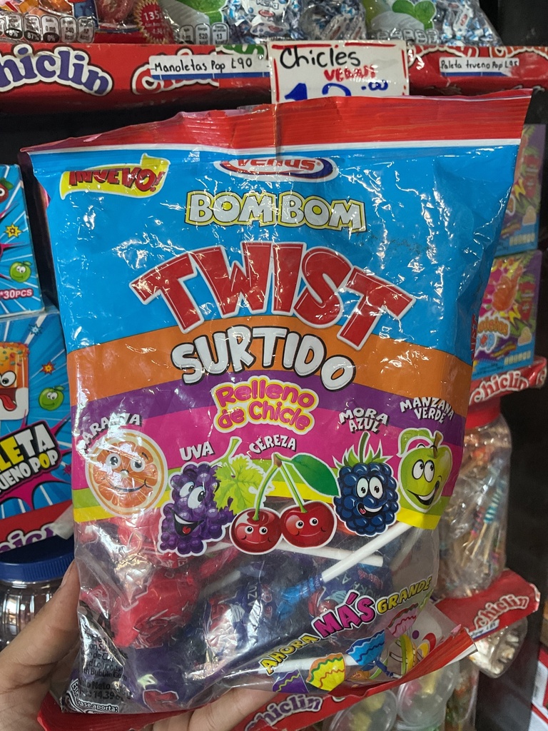 BOMBON  TWIST SURTIDO VENUS 1X25X24