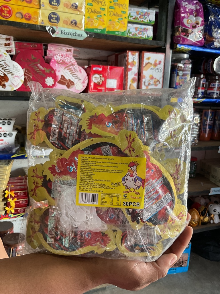 CHOCOLATE GALLO BOLSA 1X20X30