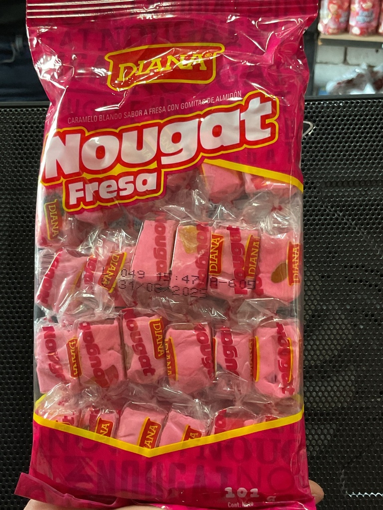 NOUGAT FRESA CHICLOSO DIANA 1X1X1