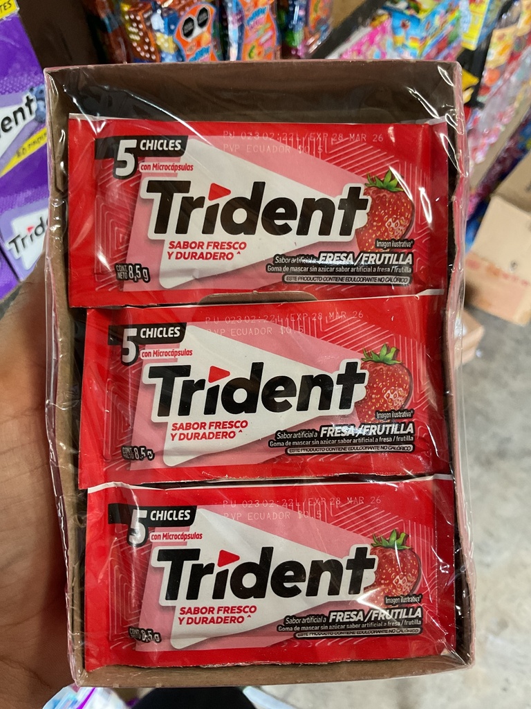 TRIDENT LAMINA ROJO 1X30X18
