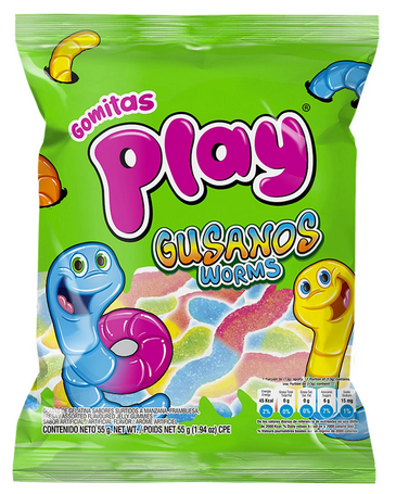 GOMITA PLAY GUSANO 1X24X56g