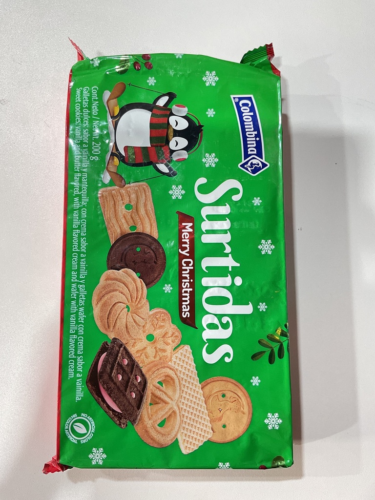 Galleta Surtida Navidad Colombina 1X24X200G