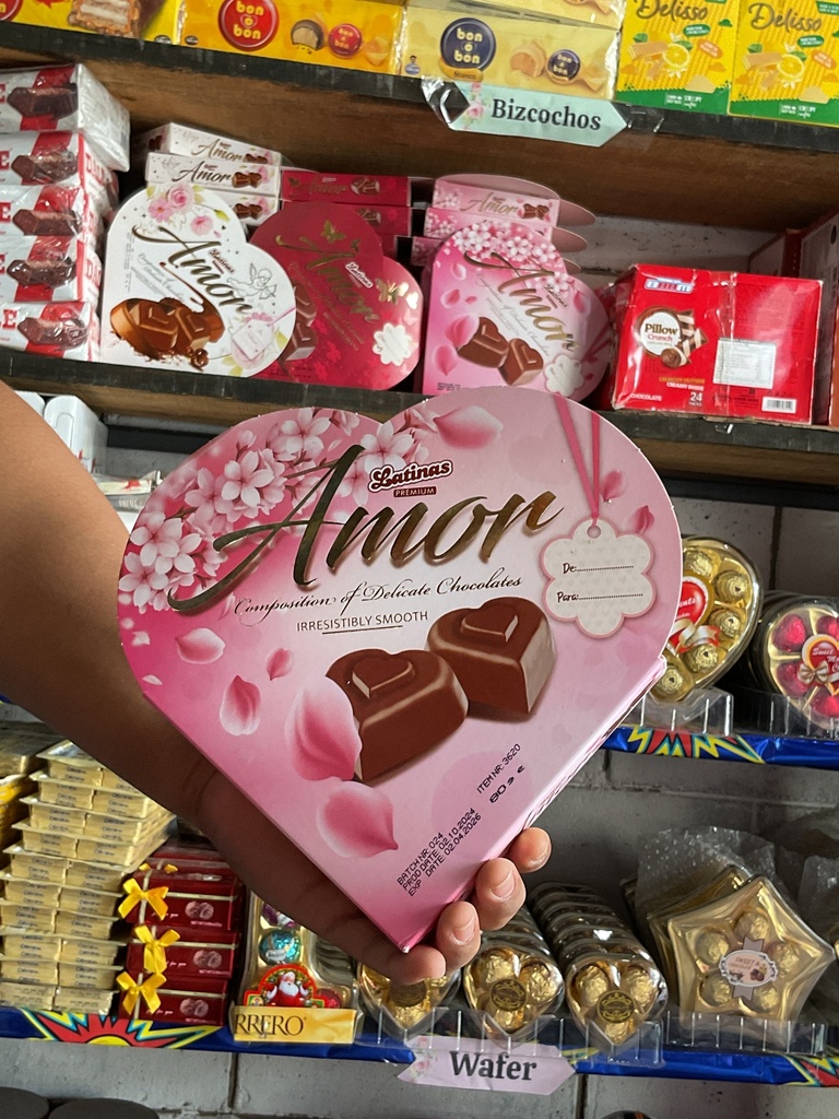 Chocolate Amor Latinas Rosado 1x24x80g