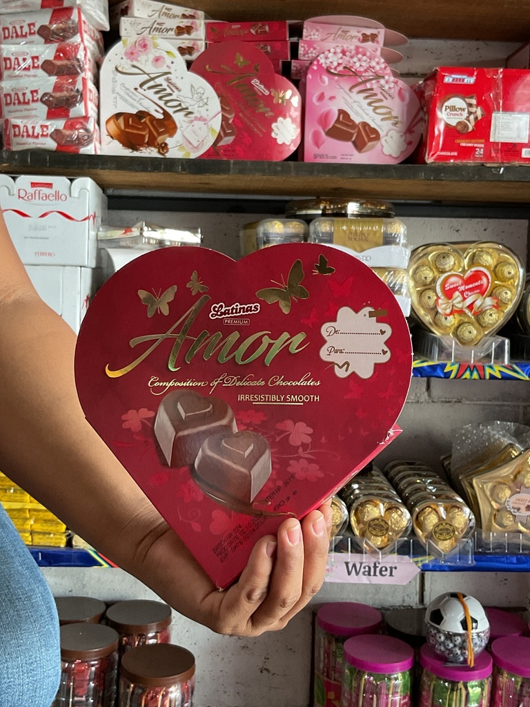 Chocolate Amor Latinas Rojo 1X24X80g