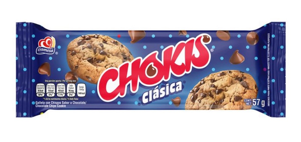 CHOKIS CLASICA AZUL 1X60