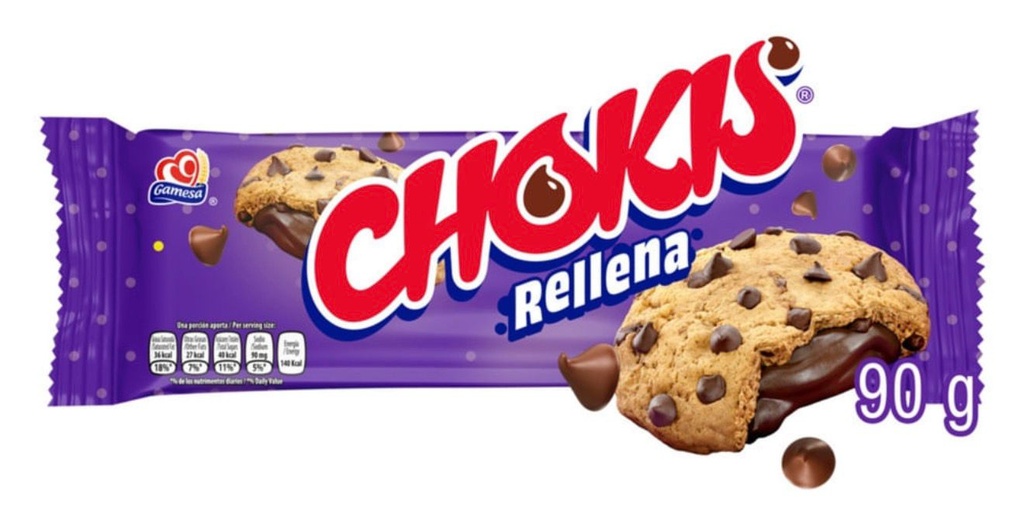 CHOKIS RELLENA MORADA 1X42