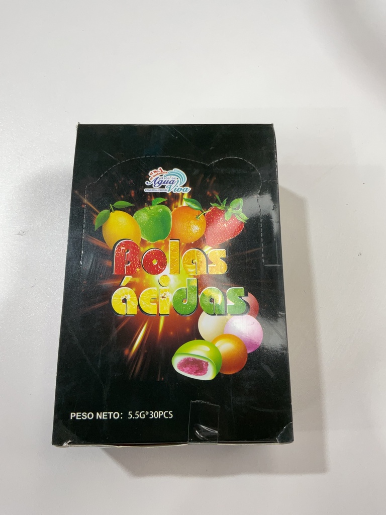 CHICLE BOLAS ACIDAS DIREM 1X24X30 